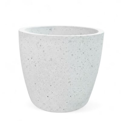 Donica betonowa AURELIA Biała 25x20 ogrodowa