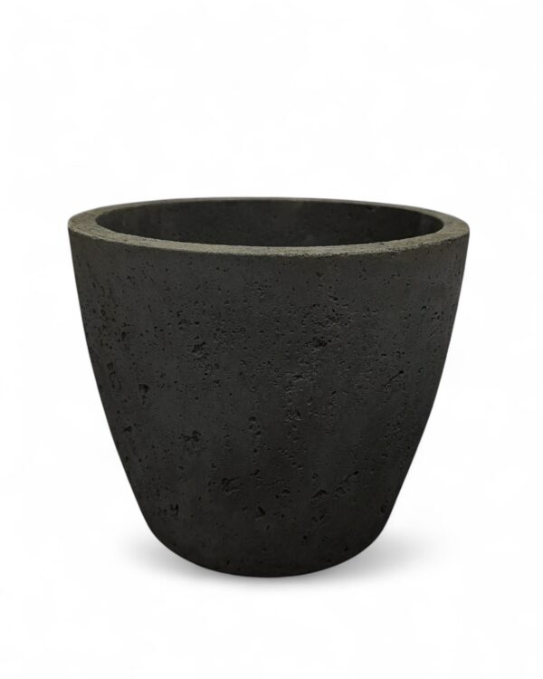 Donica betonowa AURELIA Czarna 25x20 dekoracyjna