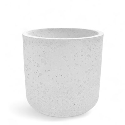 Donica betonowa SPHERA Biała 23×20 tarasowa