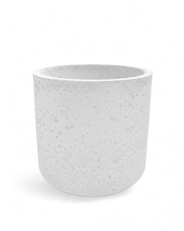 Donica betonowa SPHERA Biała 23×20 tarasowa