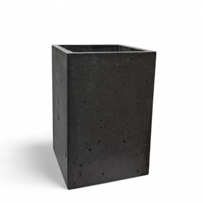 Donica betonowa CALDEA Czarna 40x40x60 do ogrodu