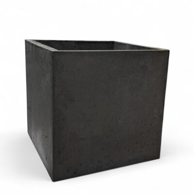 Donica betonowa CALDEA Czarna 60x60x60 kwadratowa