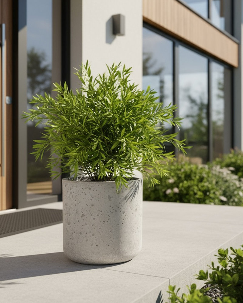 Donica betonowa SPHERA Szara 23×20 na taras
