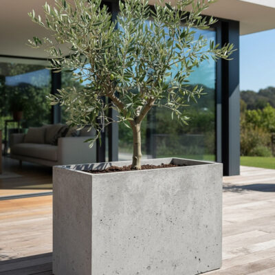 Donica betonowa CALDEA Szara 80x40x60 tarasowa