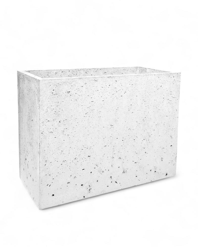 Donica betonowa CALDEA Biała 80x40x60 duża