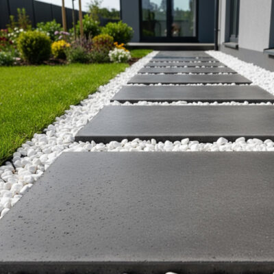 Płyta betonowa chodnikowa MODENA Czarna 120x60x4 na zewnątrz