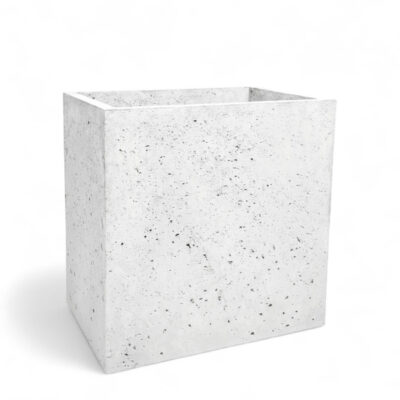 Donica betonowa CALDEA Biała 60x40x60 prostokątna