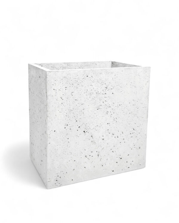 Donica betonowa CALDEA Biała 60x40x60 prostokątna