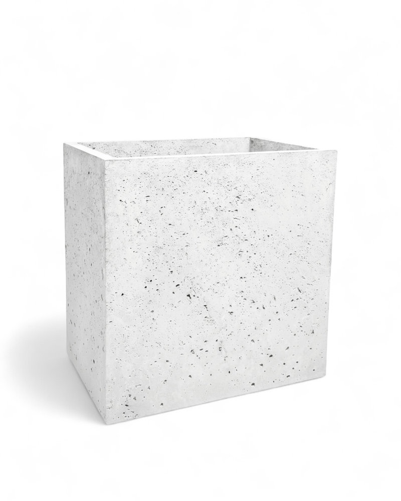 Donica betonowa CALDEA Biała 60x40x60 prostokątna