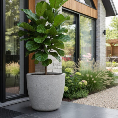 Donica betonowa AURELIA Szara 25x20 na taras