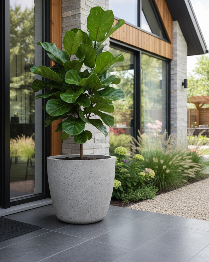 Donica betonowa AURELIA Szara 25x20 na taras