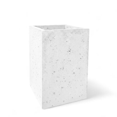 Donica betonowa CALDEA Biała 40x40x60 ogrodowa