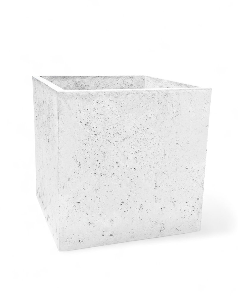 Donica betonowa CALDEA Biała 60x60x60 ogrodowa