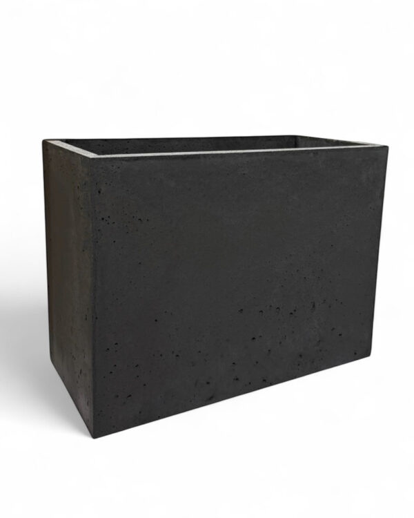 Donica betonowa CALDEA Czarna 80x40x60 do ogrodu