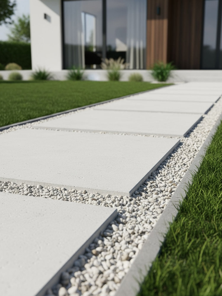 Płyta betonowa chodnikowa MODENA Biała 60x60x4 na taras