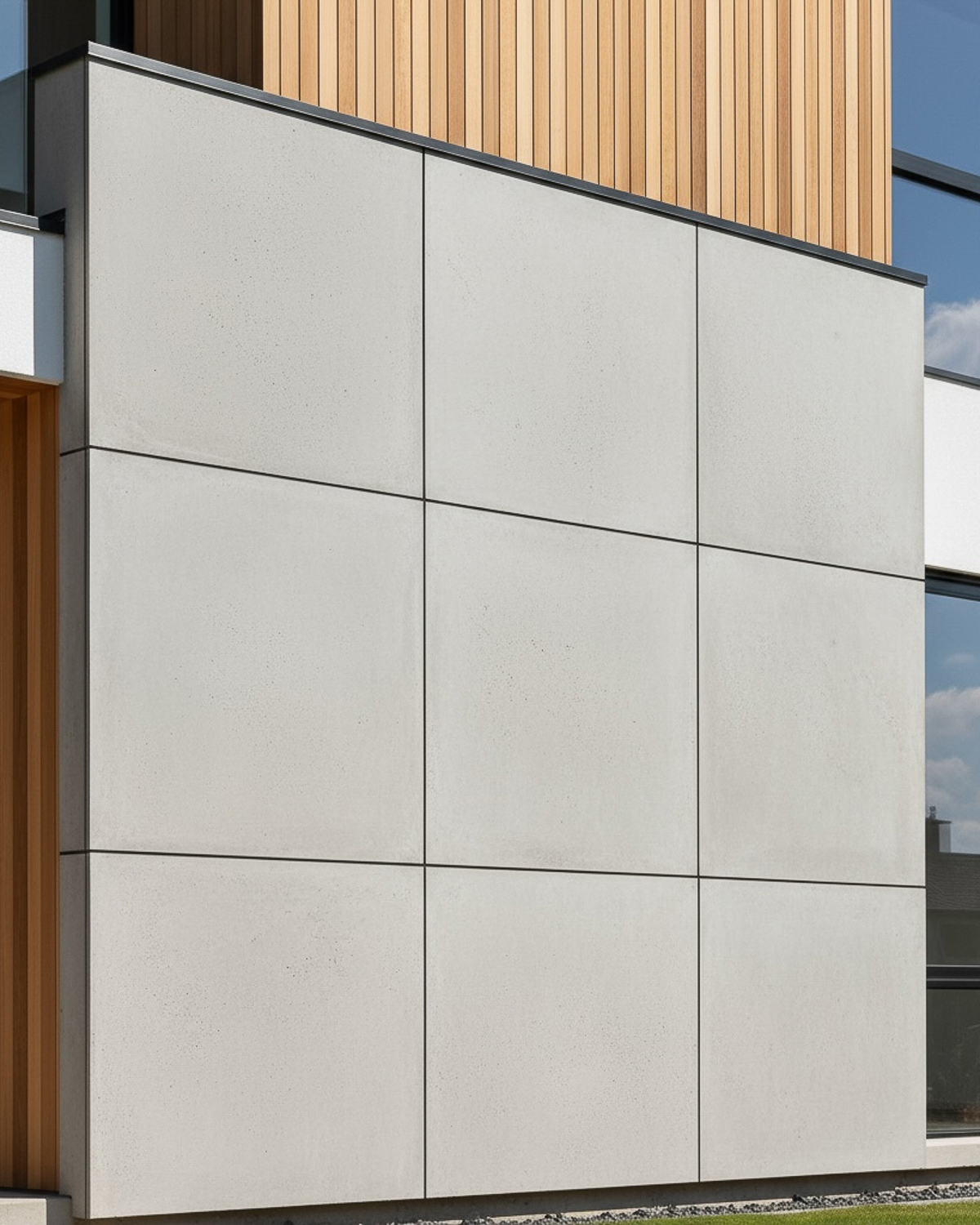 Płyta beton architektoniczny Szara 120×120x1,5 cm