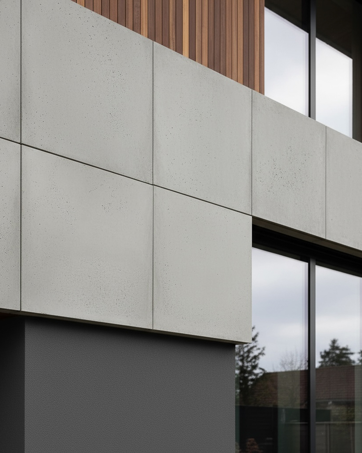 Płyta beton architektoniczny Szara 120×120x1,5 cm