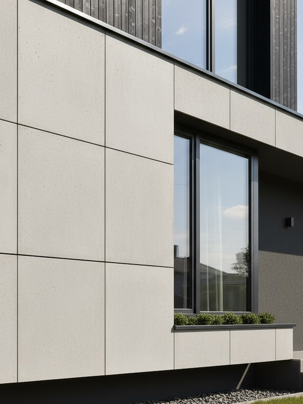 Płyta beton architektoniczny Szara 120×120x1,5 cm