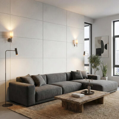 Płyta beton architektoniczny (biel loftowa) 120x60x1,5 cm