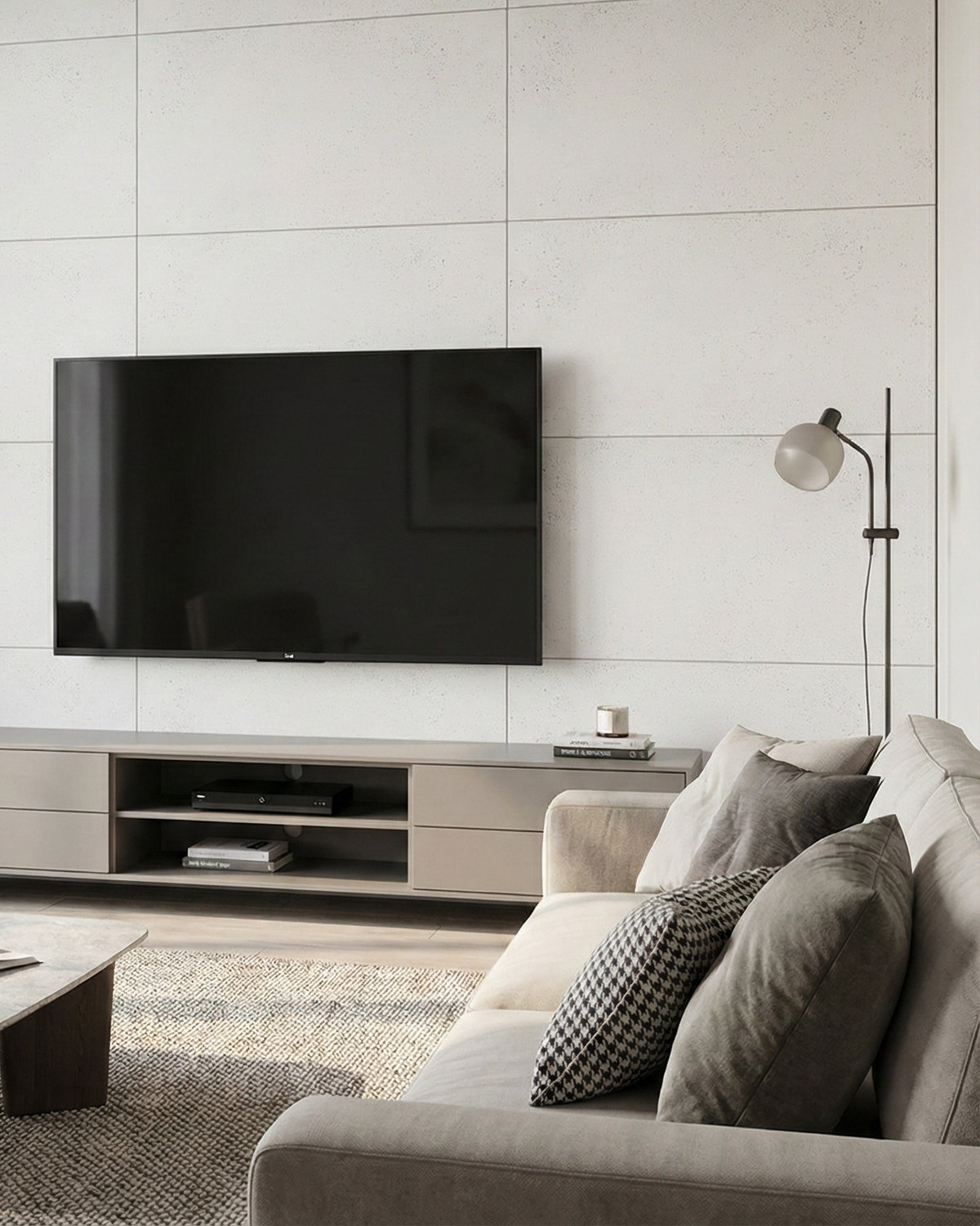 Płyta beton architektoniczny (biel loftowa) 120x60x1,5 cm