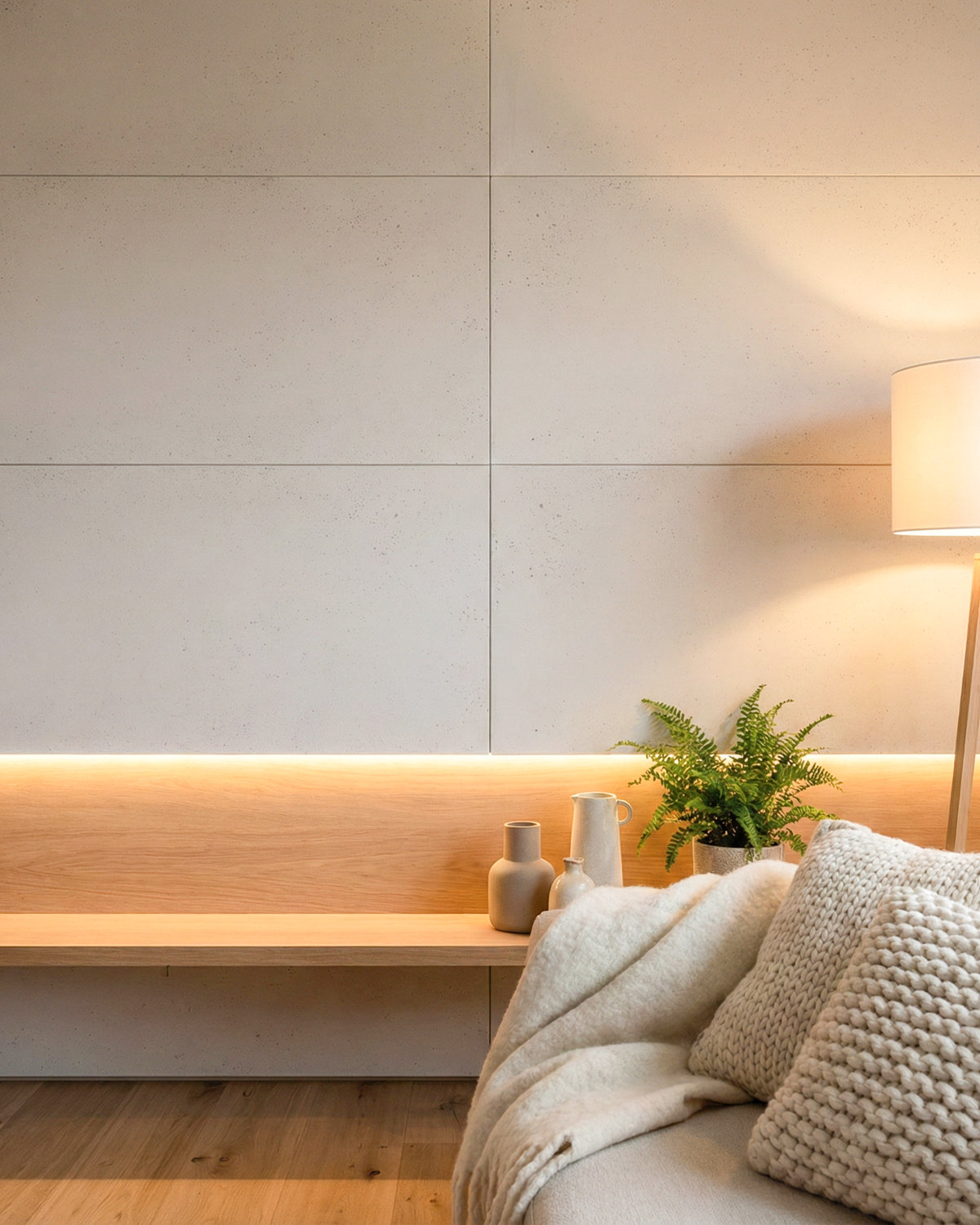 Płyta beton architektoniczny (biel loftowa) 120x60x1,5 cm