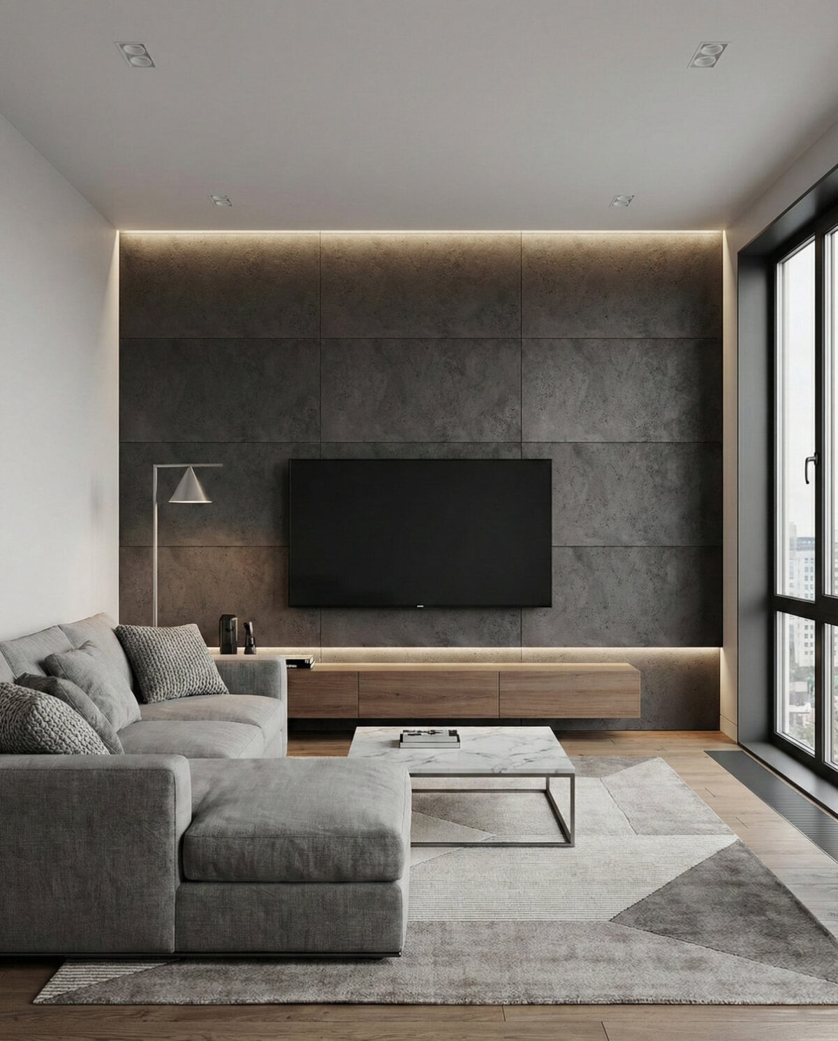 Płyta beton architektoniczny (czerń satynowa) 120×60x1,5 cm