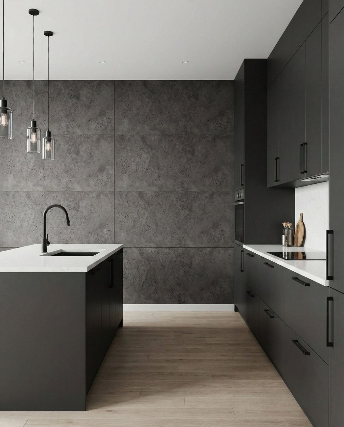 Płyta beton architektoniczny (czerń satynowa) 120×60x1,5 cm