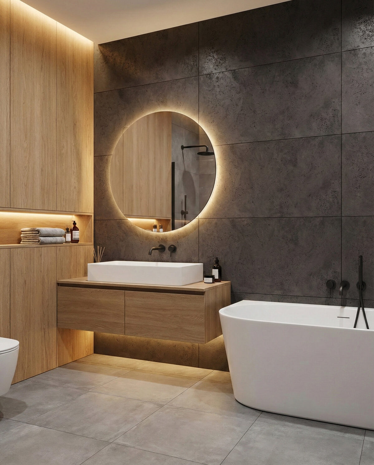 Płyta beton architektoniczny (czerń satynowa) 120×60x1,5 cm