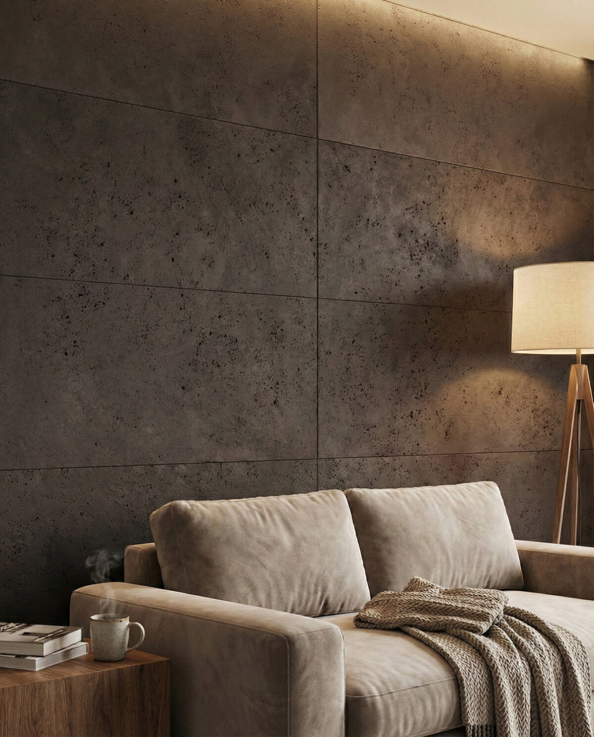 Płyta beton architektoniczny (czerń satynowa) 120×60x1,5 cm