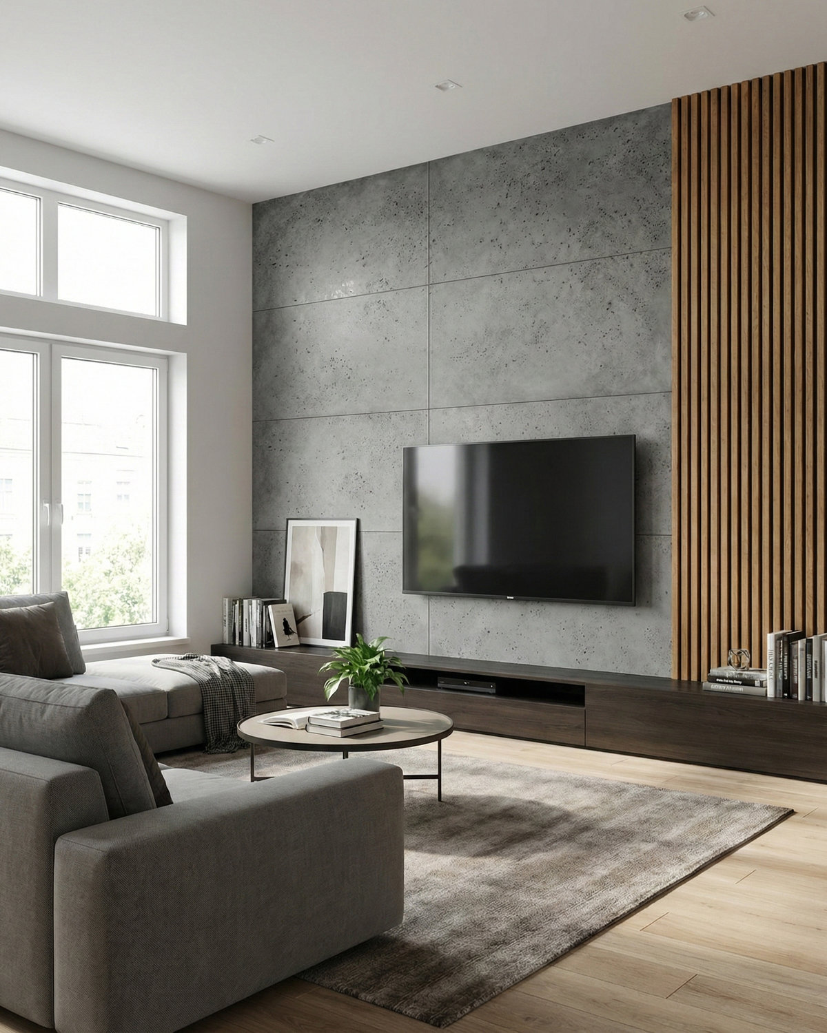 Płyta beton architektoniczny (grafit) 120×60x1,5 cm