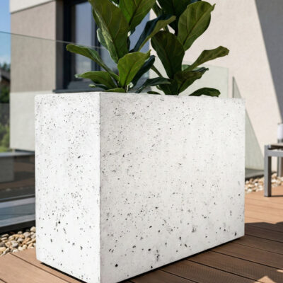 Donica betonowa CALDEA (biała) 80x40x60 duża