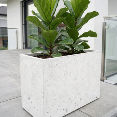 Donica betonowa CALDEA (biała) 80x40x60 duża