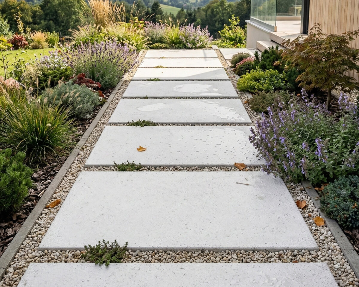 Płyta betonowa chodnikowa MODENA (biel loftowa) 90x60x4 tarasowa