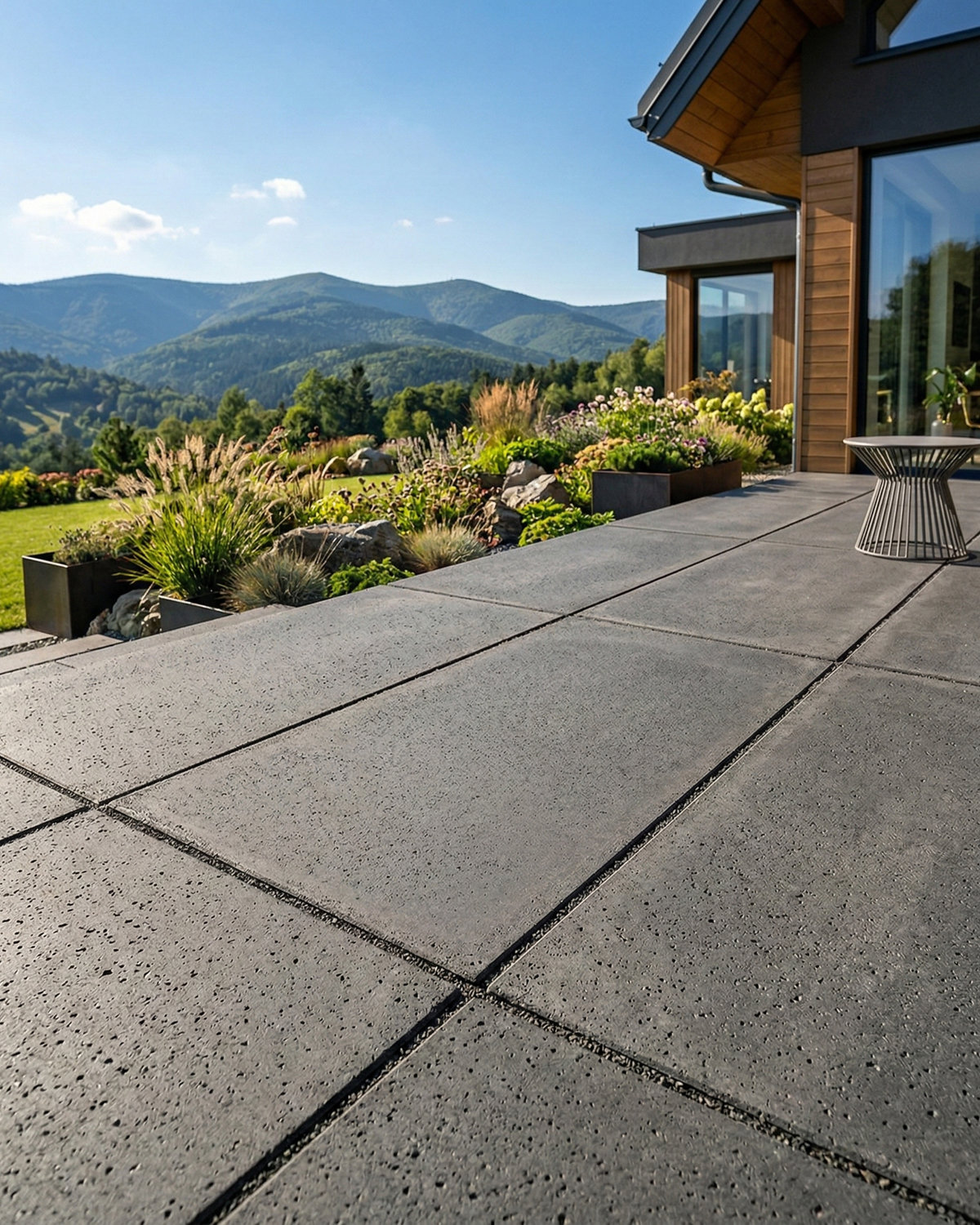 Płyta betonowa chodnikowa MODENA (czerń satynowa) 120x60x4 na taras