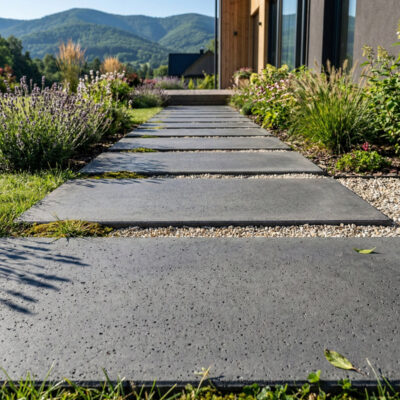 Płyta betonowa chodnikowa MODENA (czerń satynowa) 120x60x4 na taras