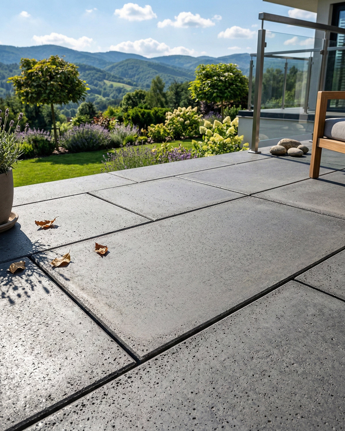 Płyta betonowa chodnikowa MODENA (czerń satynowa) 120x60x4 na taras