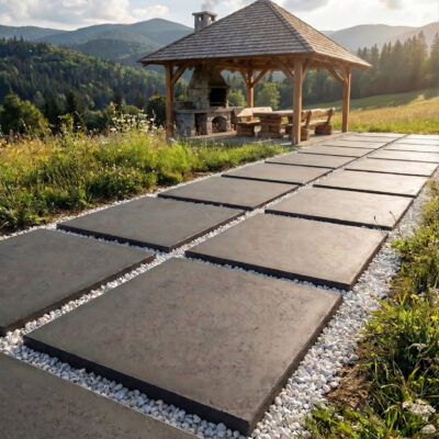 Płyta betonowa chodnikowa MODENA (czerń satynowa) 60x60x4 ogrodowa