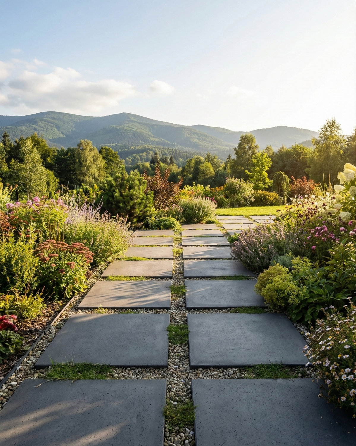 Płyta betonowa chodnikowa MODENA (czerń satynowa) 60x60x4 ogrodowa