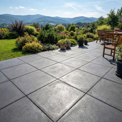 Płyta betonowa chodnikowa MODENA (czerń satynowa) 60x60x4 ogrodowa