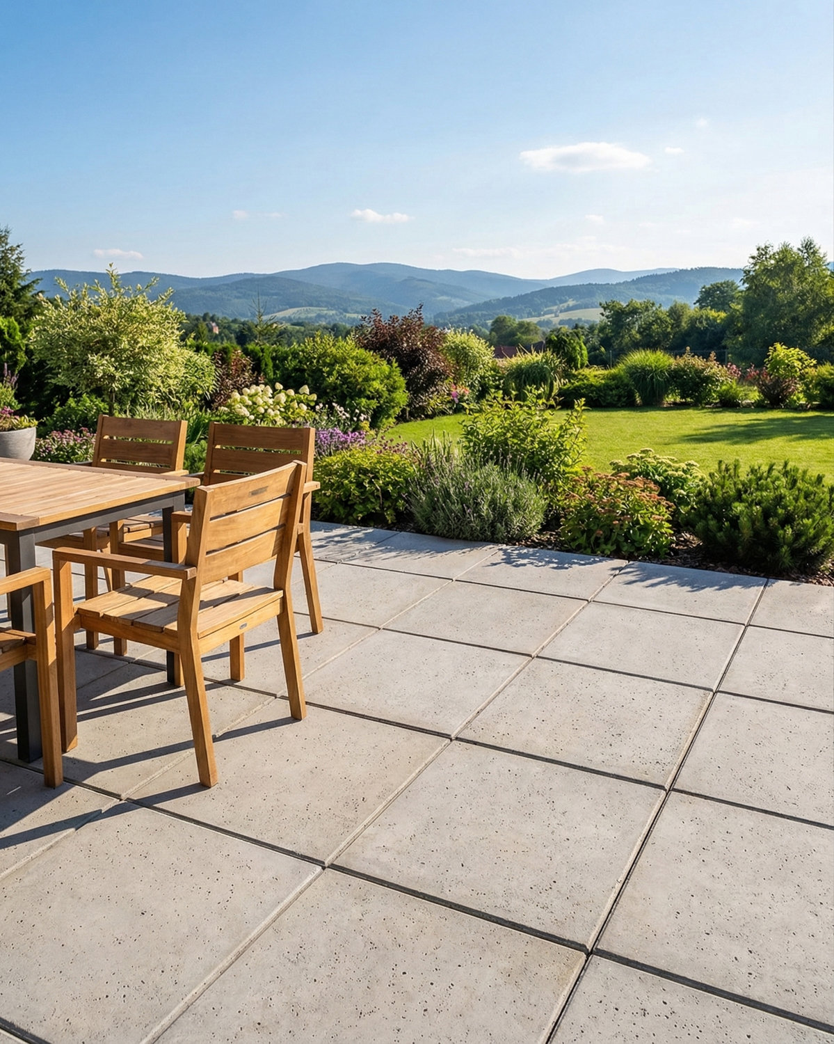 Płyta betonowa chodnikowa MODENA (szarość naturalna) 60x60x4 tarasowa