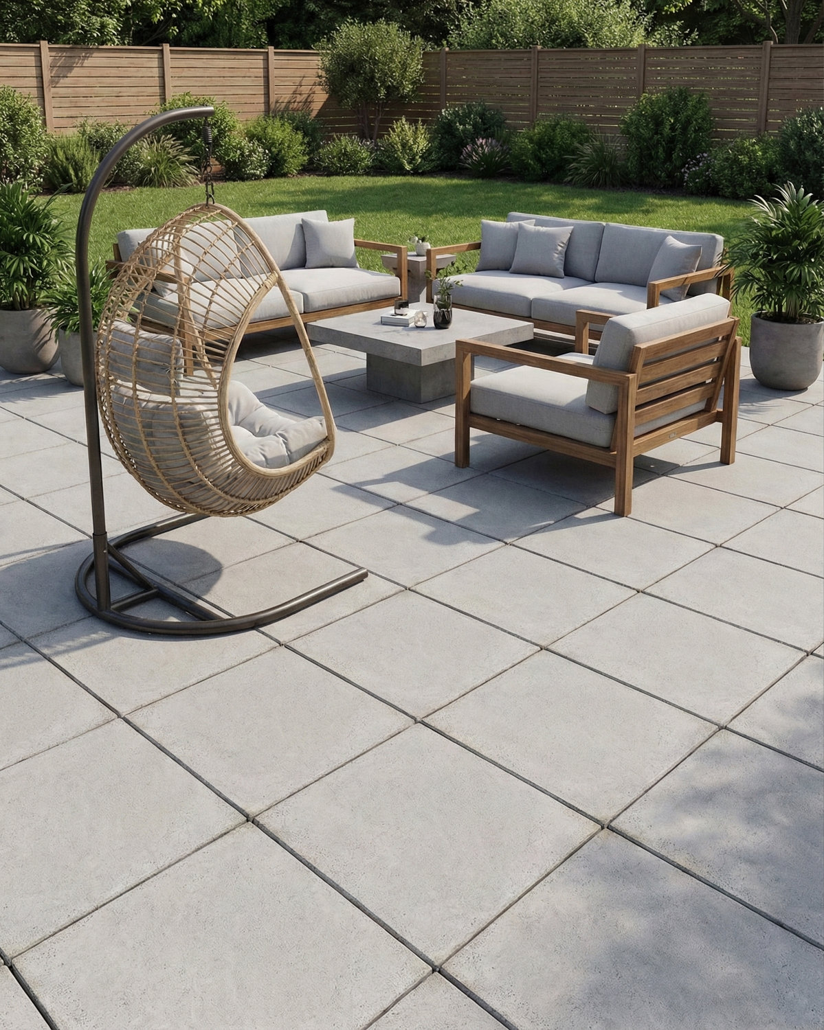 Płyta betonowa chodnikowa MODENA (szarość naturalna) 60x60x4 tarasowa