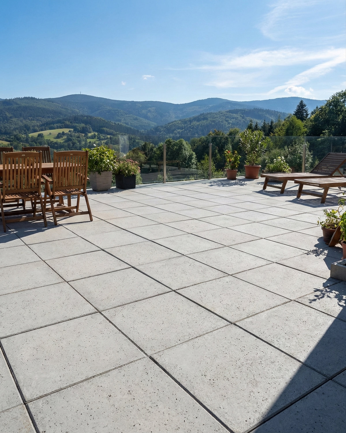 Płyta betonowa chodnikowa MODENA (szarość naturalna) 60x60x4 tarasowa