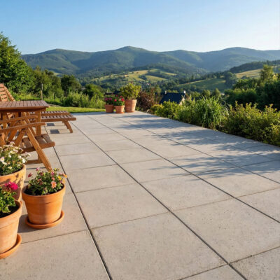 Płyta betonowa chodnikowa MODENA (szarość naturalna) 60x60x4 tarasowa